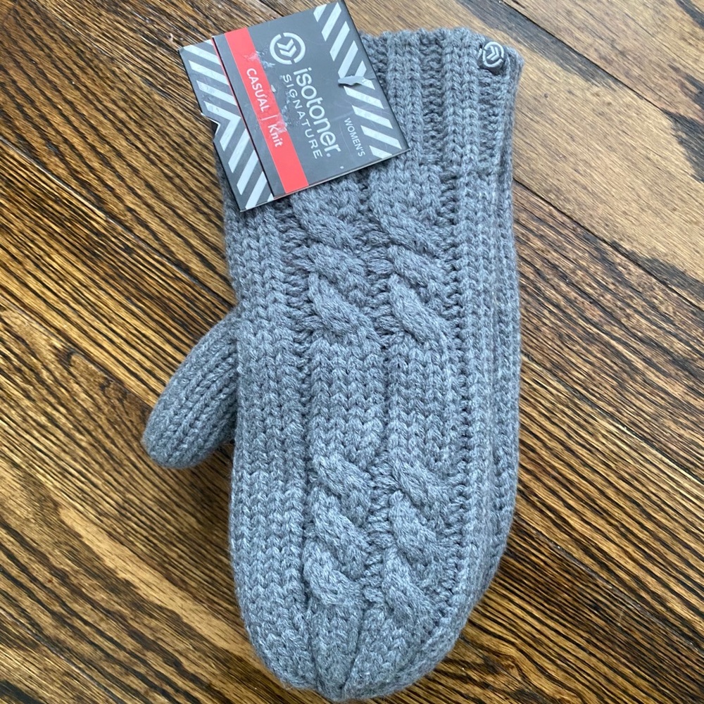 Isotoner signature casual knit mittens